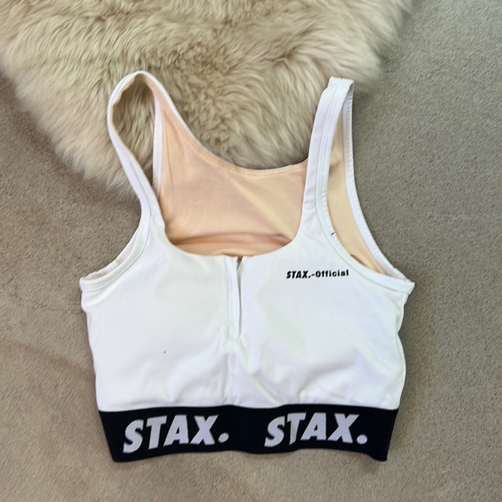 Stax white Sports Bra